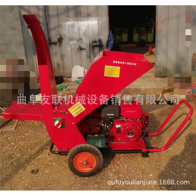 山西花椒园枝条打碎机 秸秆枝条切碎粉碎机 苗圃清理树枝粉碎机