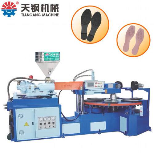 全自动直销六工位水冷单色注塑PVC/TPR/TPU材料射出成型鞋底机