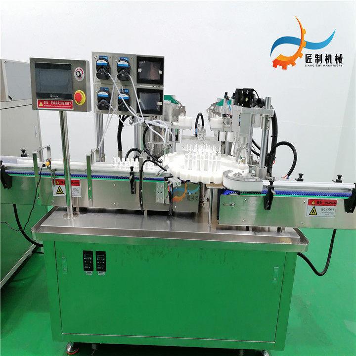 假发护理喷雾剂灌装机 液体喷雾灌装生产线 护发喷剂灌装旋盖机