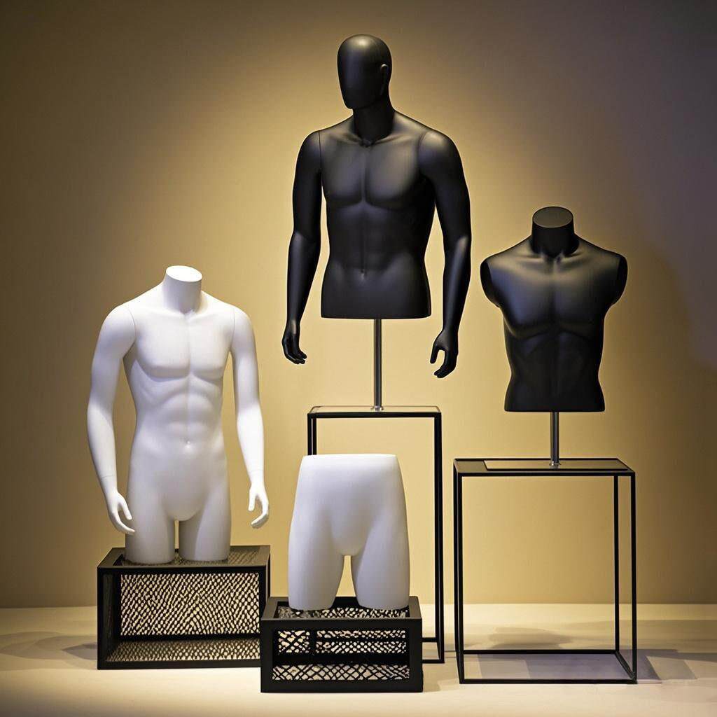 男装店橱窗运动模特道具半身人台高档服装店全身假人体内衣展示架