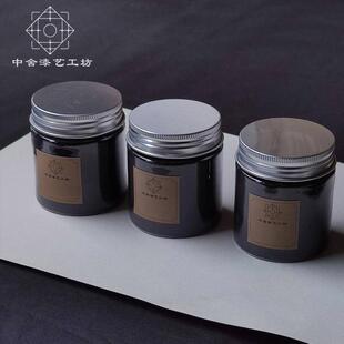 碳粉 大漆木炭粉堆高莳绘漆画漆器漆艺肌理 大漆镶嵌