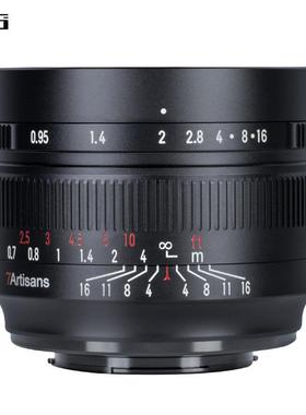 七工匠7artisans 50mm f0.95人像夜神镜头适用富士尼康ZM