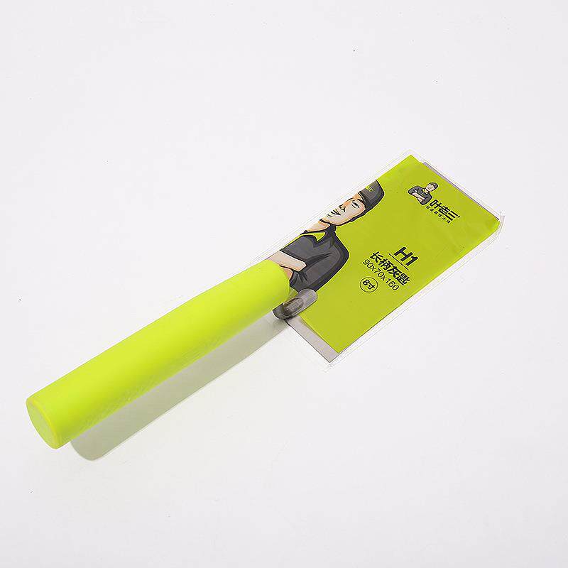 叶老三优质泥工铁板 泥工工具 小铁板 8寸7X9X16叶老三长柄灰匙