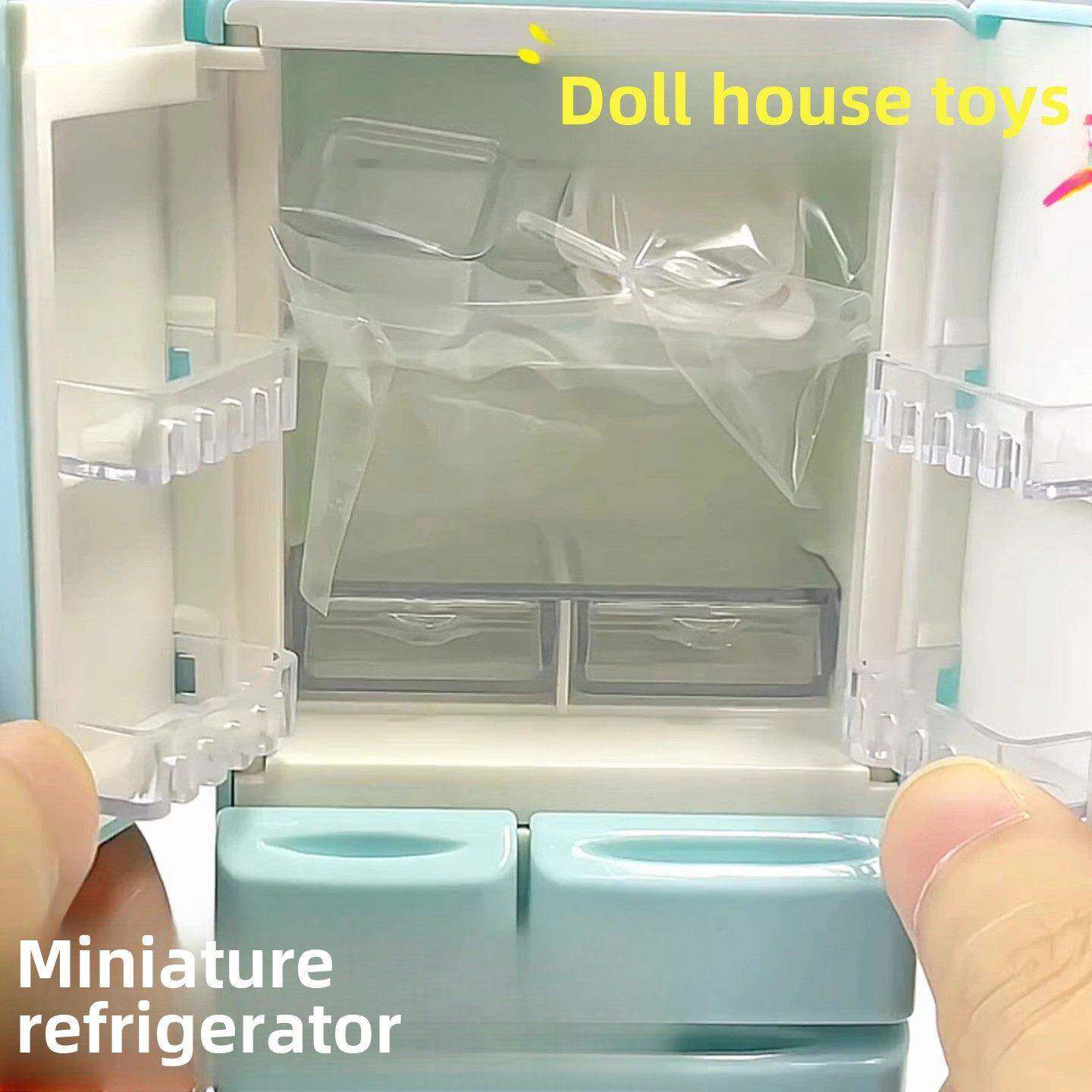 迷你小冰箱儿童学生网红爆款仿真小物品女孩子过家家微缩模型玩具