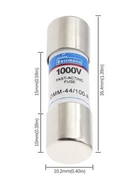 BASS保险丝 440mA 1000V DMM-44/100-R 10x35mm 万用表保险丝管