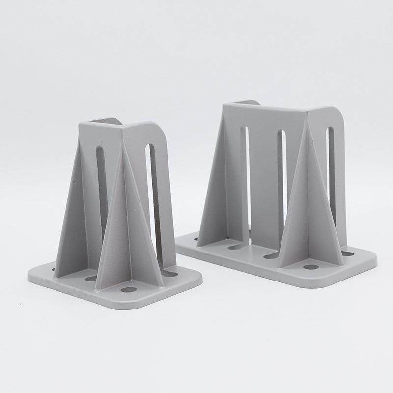 四方地脚 斜地脚 铝地脚围栏固定底座输送带地面连接防护栏支撑件