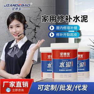 坚德宝水泥防水家用白水泥墙面修补速干水泥地面地漏快干水泥砂浆