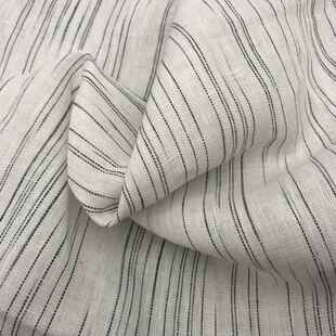 纯亚麻乱条YRA纹纯纯麻色织面料亚布衬衣面料亚麻布麻麻条棉子