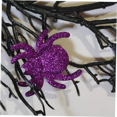 Halloween Dead Branch Wreath Simulation Rattan Circle Black