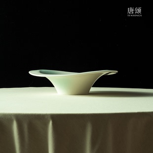 甜品碗轻奢创意异形餐盘高级餐具新中式 唐颂涡餐具沙拉碗西式 碗盘