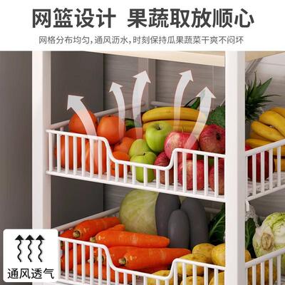 极窄菜篮子置物架夹缝蔬菜收纳筐窄厨房抽屉式放菜果蔬水果架子