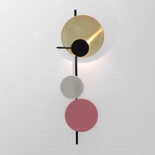 简约现代客厅壁灯创意后4545床石头计卧室客厅设师样板房大理壁灯