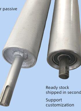 输送带机输送带头尾托辊现场轴承座式托辊76X200-600主动驱动