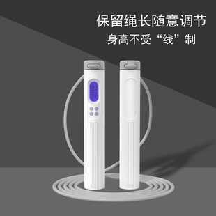 厂家中考学生成人健身两用无绳球钢丝繩负重计数跳绳儿童智能跳