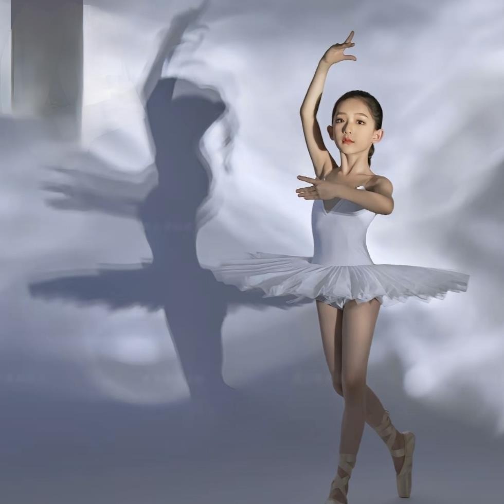 高档成童人芭蕾舞裙舞蹈纱出服蓬蓬裙练功tutu裙儿舞蹈演表演服饰