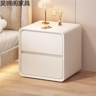 床柜小现代简2约型极窄床边柜奶油风超窄头205新款 迷你夹缝RDL置