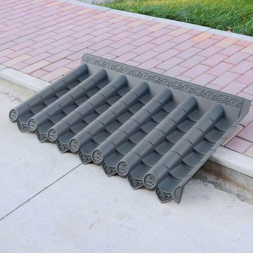 特厚110*60cm足3毫米厚单面一体仿古树脂加厚装饰瓦新中式屋檐瓦