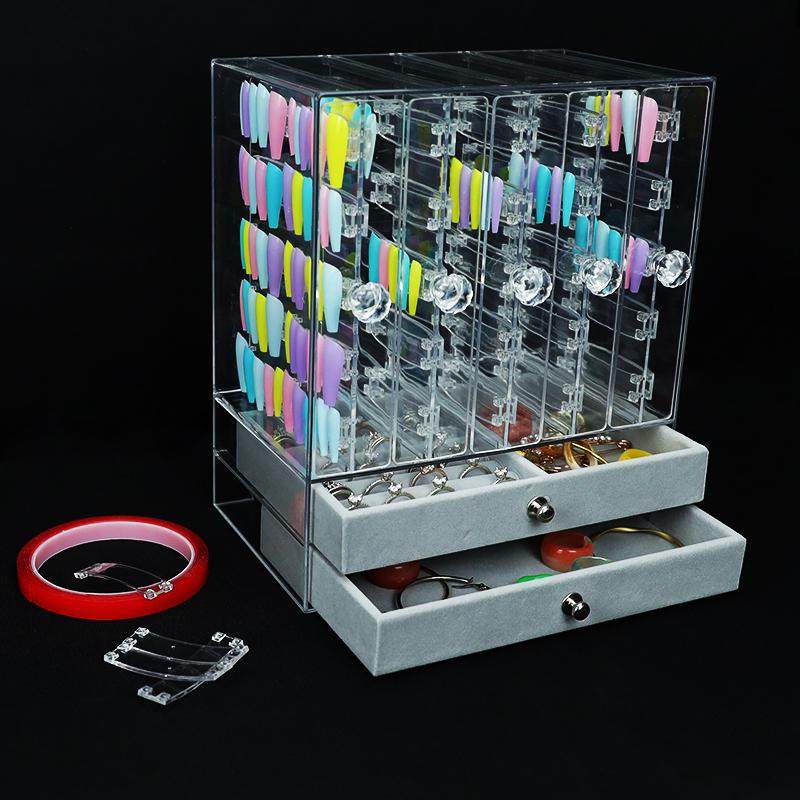 IYR7甲片防尘收纳盒透明亮片展示盒美甲店指甲贴片作品展示盒时尚,居家布艺,收纳盒,淘宝优惠券,粉丝福利购,淘宝优惠卷