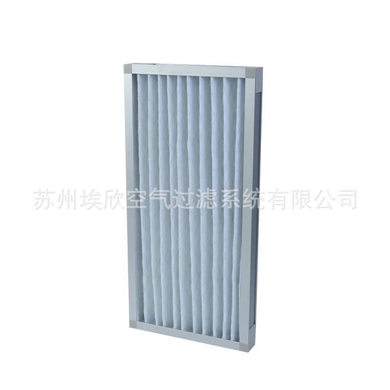 G4初效板式过滤器 铝合金无纺布过滤器空调折叠式空气过滤器批发