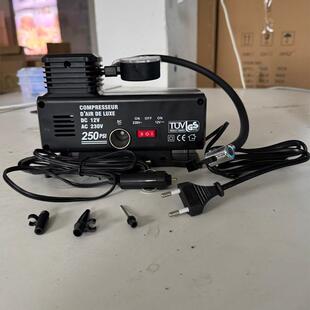 12V541载充气泵小轿车便式 轮胎电动携车家用打气泵220V两胎用压