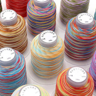 股染套装段染苍诀股线18彩虹江山线千里兰彩线股股15五线12国风段