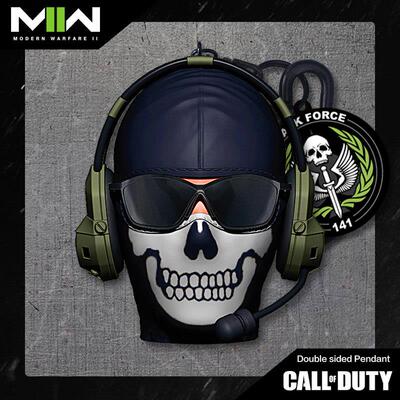 MW使命召唤COD19经典幽灵头像模型桌面摆件通用周边挂件