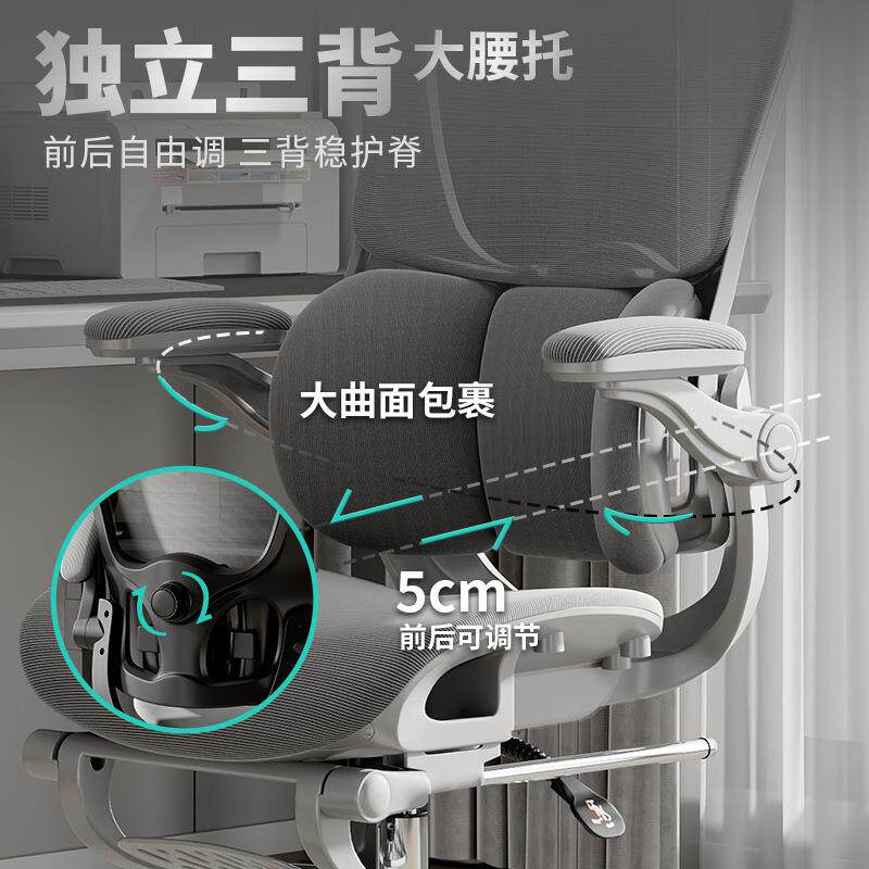 体学椅电竞电脑书房靠背座椅久坐舒办公QBP室适工椅子家用人尼龙