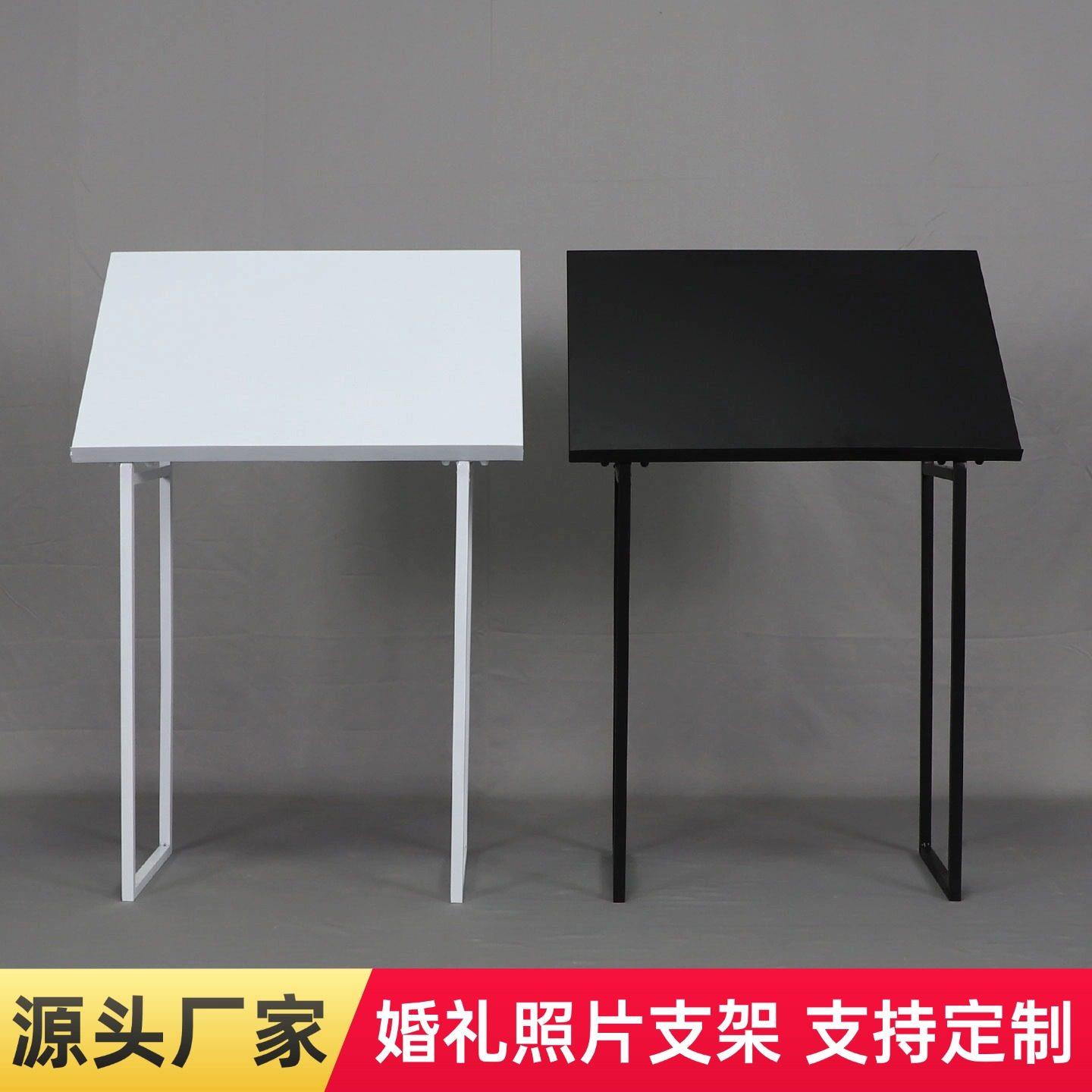 新款婚庆照片展示架婚礼迎宾区背景装饰布置架婚纱照相片铁艺支架