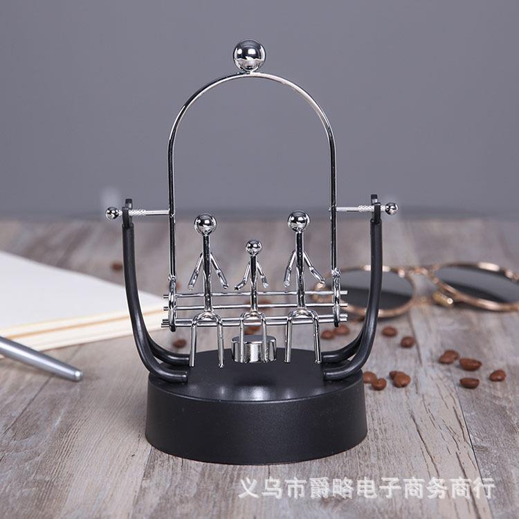 D300顿情侣荡秋属千金永动仪摇摆器 科学实验牛量摆能件 科教模型