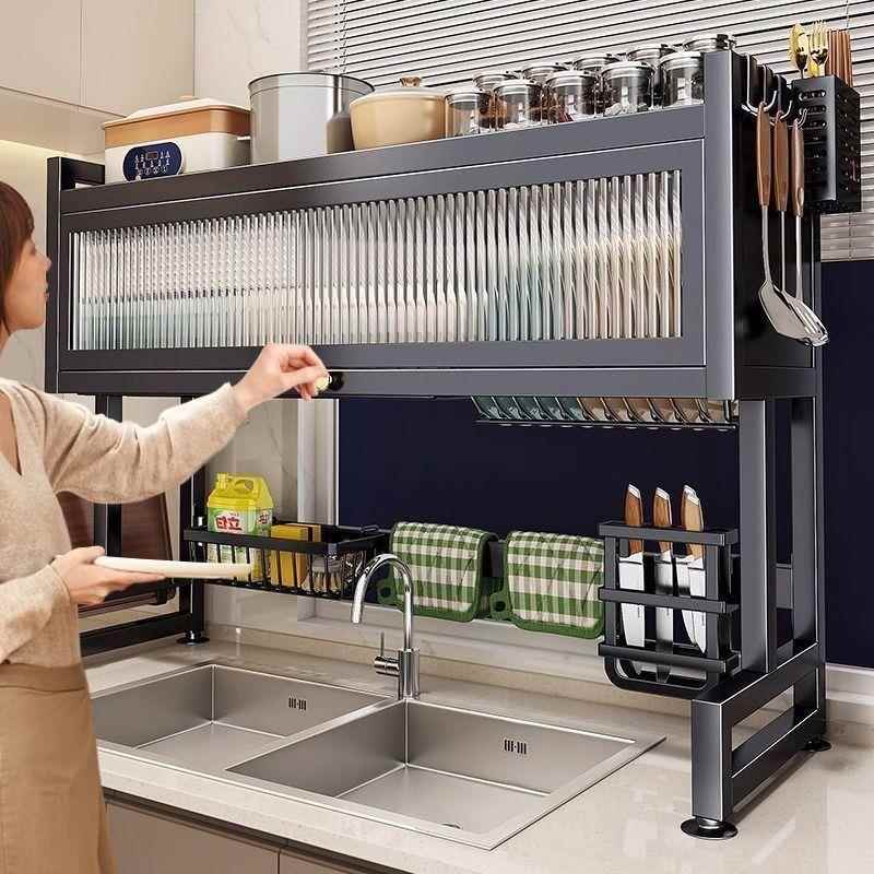 水厨房槽置物架台面碗碟水池碗柜功能03637416多洗槽水碗池防尘碗