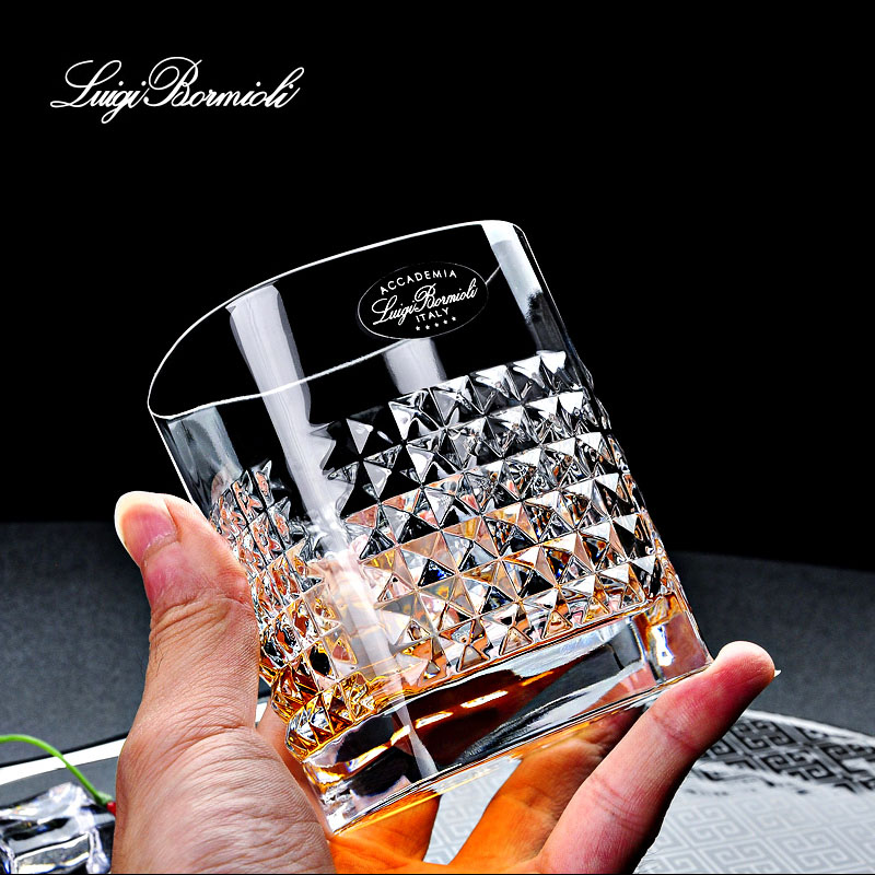 意大利进口威士忌杯XO洋酒杯水杯啤酒杯家用 泡茶杯 牛奶杯绿茶杯