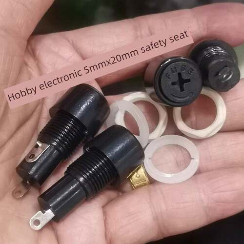 MF527胶木保险丝座MF-527 十字转5x20保险丝保险管座12mm