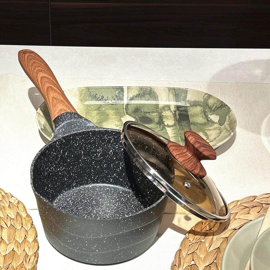 华玲大鹰 宝宝辅食锅小奶锅深高汤锅煮粥煎蛋锅儿童家用麦饭石