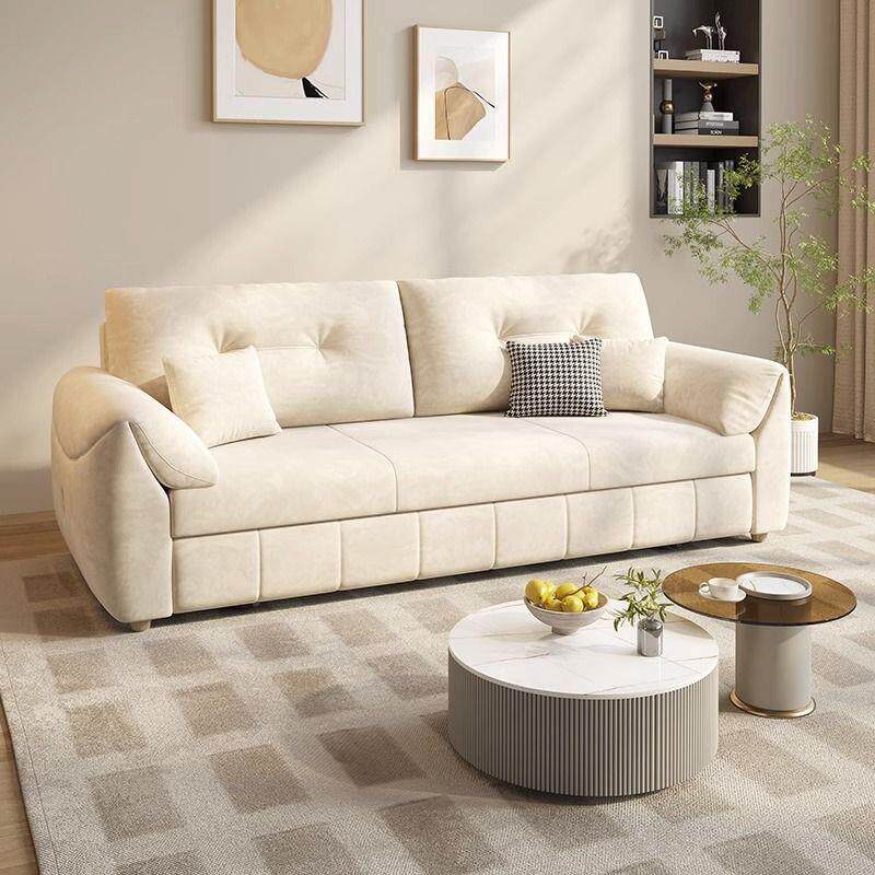 沙床一体两用可折叠功能小发户收纳直多排奶油型UWB风网红款卧室