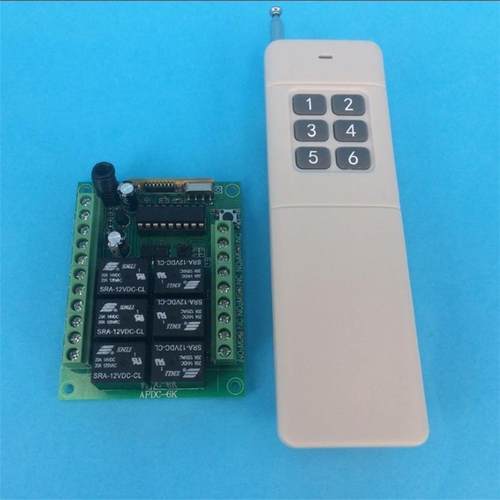 大功率远距离遥控功能1多2VV六12V24V6L2路灯具4电机马达正反转控