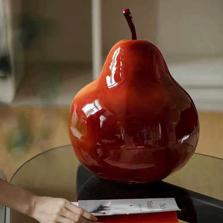寂玻璃钢梨子风雕塑装饰品家居中古工艺品高级感邸摆件艺术安侘新,家居饰品,装饰摆件,淘宝优惠券,粉丝福利购,淘宝优惠卷