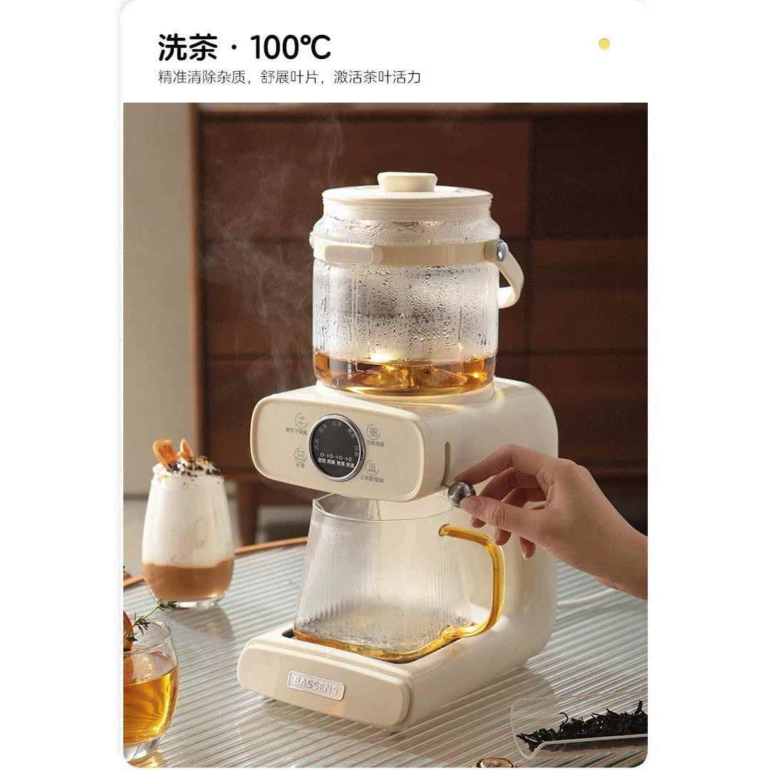 巴斯森钛制喷雾蒸汽萃取茶饮多功能家庭办公恒温健康壶茶艺机