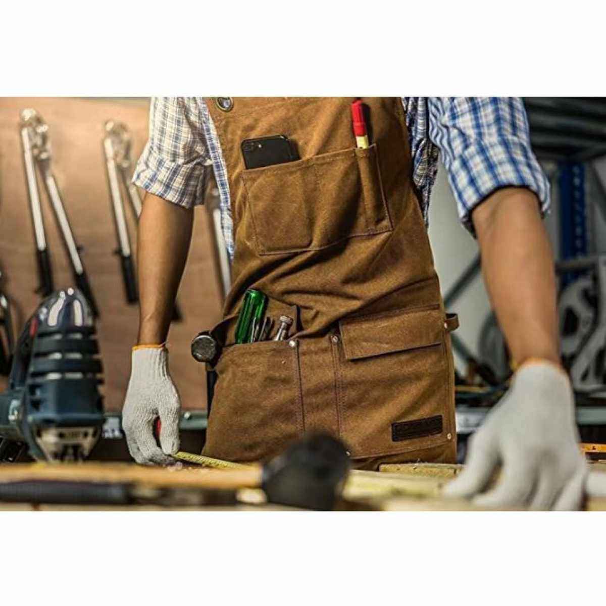 湿蜡帆布油蜡过蜡防水工具围裙多口袋围兜围腰围裙印制LOGO,家庭/个人清洁工具,围裙套装,淘宝优惠券,粉丝福利购,淘宝优惠卷