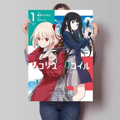 莉可莉丝墙贴锦木千束海报井之上泷奈Lycoris Recoil周边定制贴纸