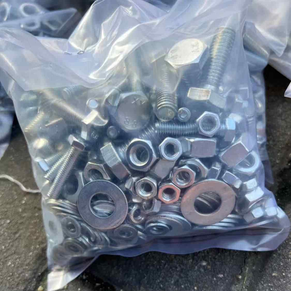 螺丝垫片螺母混装大全M6M8M10M12外六角螺丝钉螺帽垫片组合,五金/工具,螺栓,淘宝优惠券,粉丝福利购,淘宝优惠卷