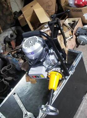 QU120轨道打眼机钢轨接头钻眼器手提式电动钢轨钻机