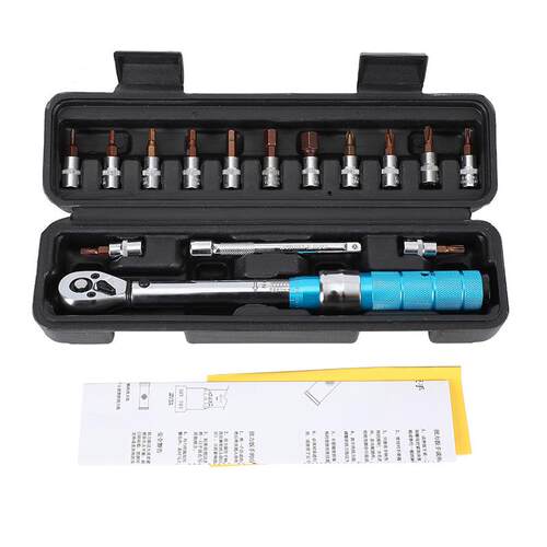 预置式扭矩扳手1/42-24N.m15件套可调扭力扳手预置力矩扳手