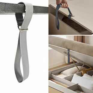 高箱床拉绳气动罗纹提升带加厚织物床罗纹架布手配件