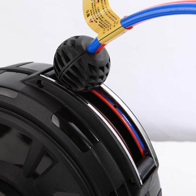 双管鼓洗车店设备水汽混合双管鼓绕线器 自动伸缩双管组合卷管器