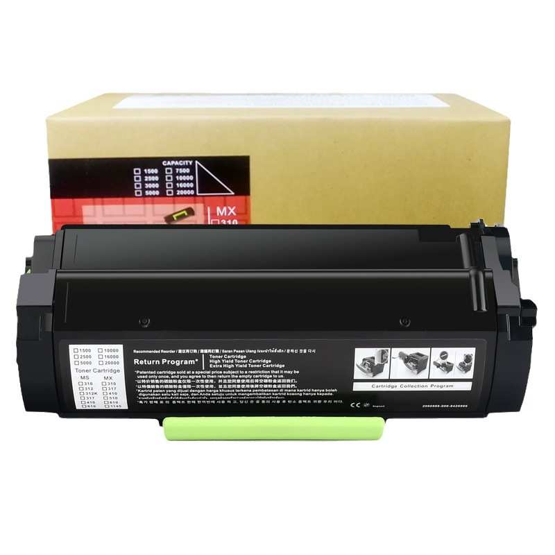 适用利盟MS310粉盒MX410 510 610硒鼓MS415 50F3HOE墨粉盒