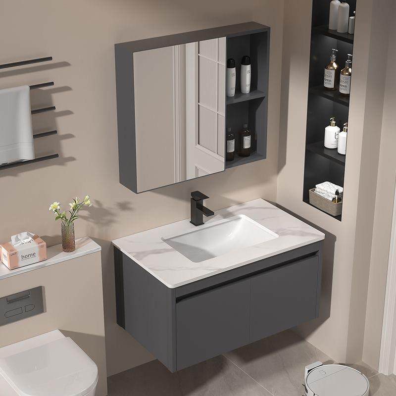 加厚40宽蜂窝铝合金浴室柜组合陶瓷一体洗脸盆卫生间洗手盆洗漱台