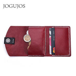 JOGUJOS真皮零钱卡包多功能卡片带卡位大容量薄款 公交卡信用卡