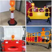 照明灯免太阳能交通安全警示灯施工款 港充电应急太阳灯警示灯