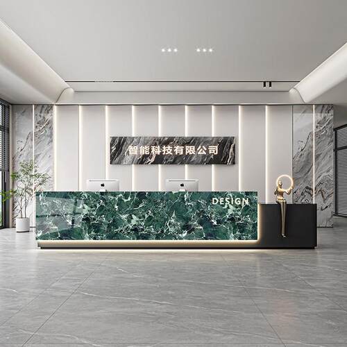 需定制公司酒店前台样品屋展示中心物业办公接待台烤漆美容院收银