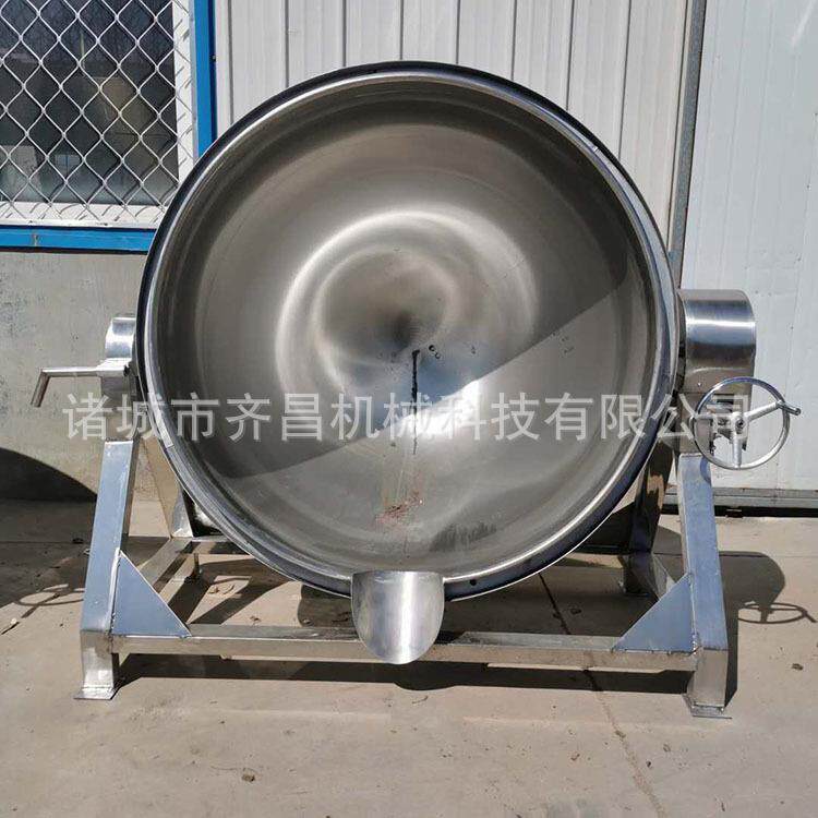 绝味鸭脖用卤煮锅酱牛肉煮制夹层锅大型烧鸡蒸汽加热不锈钢煮锅